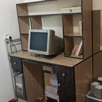 میز کامپیوتر و تحریر دستساز.تمام ام دی آف(هایگلاس)