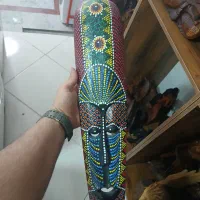 انواع مجسمه چوبی صورتک چوبی|صنایع دستی و سایر لوازم تزئینی|تهران, نعمت‌آباد|دیوار