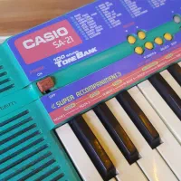 ارگ کاسیو قدیمی مدل SA-21 برق و باطری