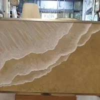 تابلو قاب موج دریا شنی