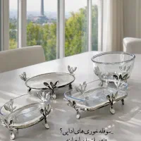 فروش ویژه انواع ظروف پذیرایی سوفله خوری گلدان و..