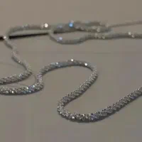 گردنبند پینترستی خاویاری استیل