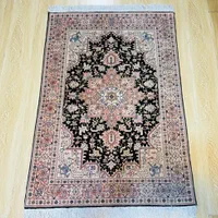 ذرع نیم مشکی گل ابریشم تبریز|فرش|تهران, سلسبیل جنوبی|دیوار