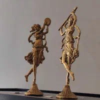 دو عدد مجسمه برنز