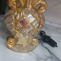 آباژور رومیزی طلایی|چراغ خواب و آباژور|مشهد, فدک|دیوار