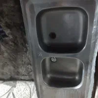 سماور سینک ظرف شور و مقداری سنگ پله