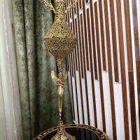 گلدان برنز با گل نونو