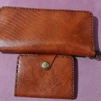 کیف پول و جا کارتی چرم دست دوز