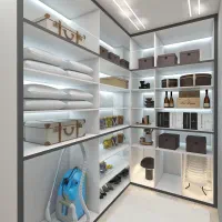 کابینت نیوکلاسیک پلی اورتان کمددیواری لاندری کلوزت