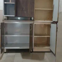 کابینت فلزی با درب ام اف بدنه فلز ۵تیکه باهود