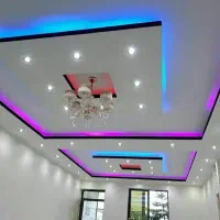 انواع سفید گچکاری گچ وخاک نور مخفی جای السیدی