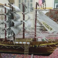 کشتی|مجسمه، تندیس، ماکت|بندر امام خمینی, |دیوار
