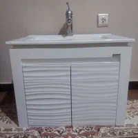 روشویی کابینتی به همراه شیر آلات اهرمی