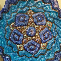 بشقاب میناکاری مشکات نو