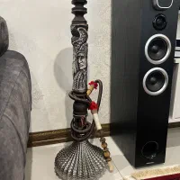 قلیان تنه چوبی باتنگ بزرگ استفاده نشده
