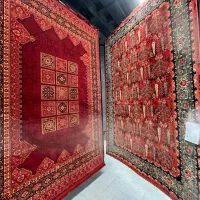 فرشهای طرح دستبافت رنگ لاکی بدون پیش پرداخت و سود|فرش|خاوران, |دیوار