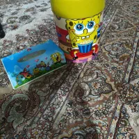 ست سطل زباله و جا دستمالی باب اسفنجی شاد و فانتزی