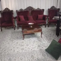 مبل ۹ نفره منبت چوب راش با نهارخوری شش نفره|مبلمان خانگی و میز عسلی|تهران, جی|دیوار