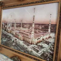 تابلو عکس مدینه منوره چراغ دار