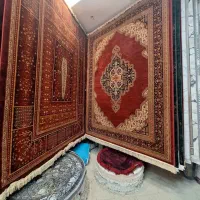 فرش سنتی ایران سبز با برکت نگارین مدل باستان|فرش|مشهد, امیر المومنین|دیوار