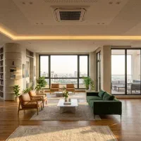پنت-هاوس-120متر-60متر-حیاط-4برنور-دیزاین-شده