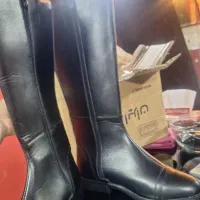 پوتین ساق بلند چرم زنانه|کیف، کفش، کمربند|آمل, |دیوار