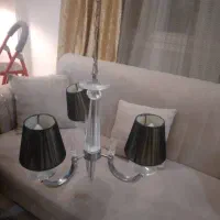 لوستر سه شاخه استیل در حد نو