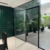 پارتیشن اداری شیشه ای  فریم دوطرفه + نصب حرفه‌ای