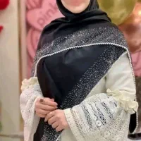 روسری مشکی مجلسی