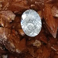 الماس طبیعی آفریقا تراش اوال (بیضی)