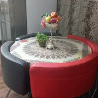 میز ناهار خوری چهار نفره چرم
