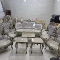 مبل سلطنتی ۷نفره تمام چوب راش|مبلمان خانگی و میز عسلی|رشت, چله خانه|دیوار