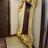 آینه ایستاده چوبی منبت کاری