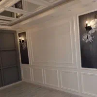 کاغذ دیواری تی وی وال قاب بندی دکور کفپوش|خدمات پیشه و مهارت|بجنورد, |دیوار