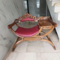 میز تلفن چوبی نشیمن کشودار