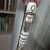 عصای نقش برجسته ی درویش|کلکسیون اشیاء عتیقه|بهارستان, |دیوار