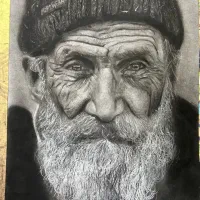 سفارش نقاشی چهره سیاه قلم