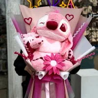 دسته گل استیج صورتی (بزرگ)