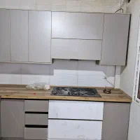 کابینت های گلس با گاز و سینک و هود|آب‌چکان و نظم‌دهنده ظروف|تهران, هفت حوض|دیوار