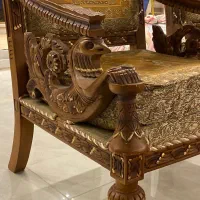 مبلمان ۹ نفره وناهار خوری چوب راش طرح سیمرغ|مبلمان خانگی و میز عسلی|تهران, پرواز|دیوار