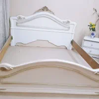 سرویس خواب چوب گردو تخت پاتختی دراور|تخت و سرویس خواب|مشهد, نیروی هوایی|دیوار