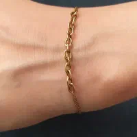 دستبندکارتیه طلا ۱۸عیار سالم سکه پارسیان ۱گرمی