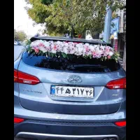 تزئین ماشین عروس درب منزل