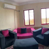 مبل نیم ست شرکتی  به همراه پاف