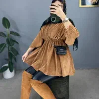 مانتو مخمل کبریتی