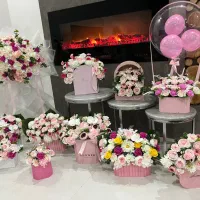 ویژه روز دختر/ باکس گل مصنوعی