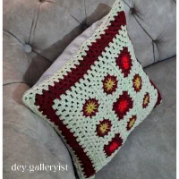 رویه و کاور کوسن قلاب بافی