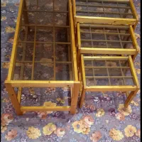 میز عسلی چوبی کنار مبلی