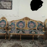مبلمان سلطنتی ۱۵نفره کاملا سالم چوب گردو|مبلمان خانگی و میز عسلی|قزوین, |دیوار