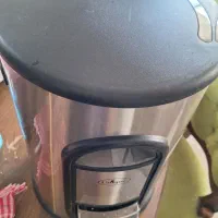 ظرف استیل برنج نو کلمن آب  جعبه چوبی قدیمی